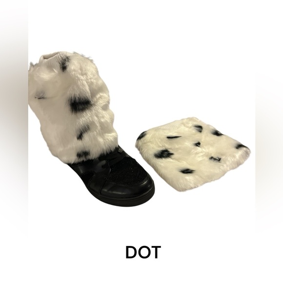 Multiple Colors Faux Fur Soft Costume Leg Warmers Boot Covers Dancewear Rave NWT - Picture 2 of 10